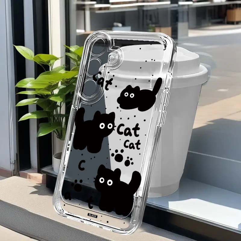 Phone Cases Samsung A14 - Etui na telefon z grafiką czarnego