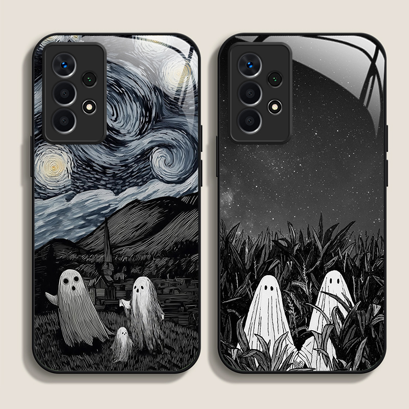 Phone Cases Art - Śmieszny wzór z abstrakcyjnym duchem, etui