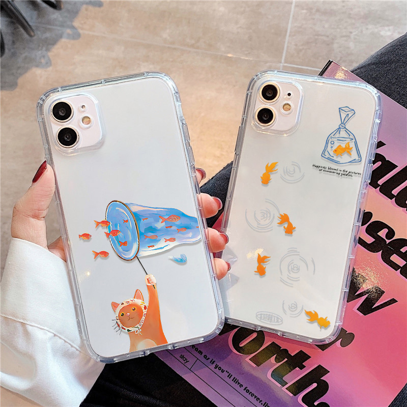 Phone Cases Xr - Etui na telefon Lovely Fishes Clear