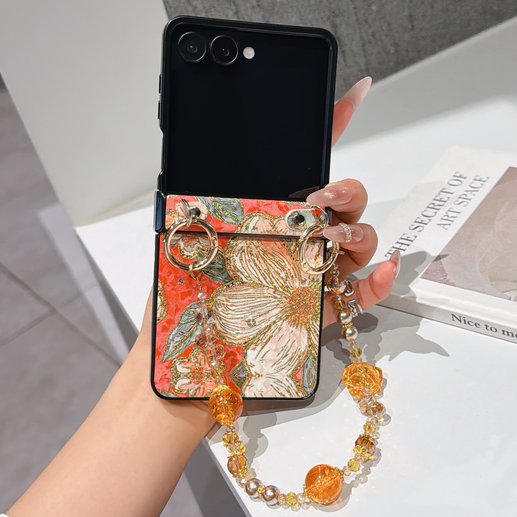 Flip Leather Case - Ochrona zawiasów, skórzane etui PU i