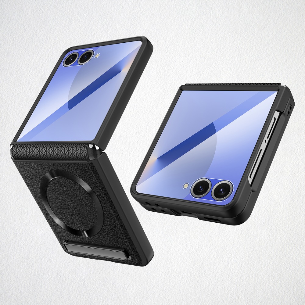 Flip Leather Case - Magnetyczna bezprzewodowa ładowarka z etui na