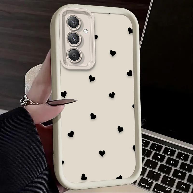 Czarne etui z motywem serca, k – Phone Cases Samsung A14 recenzja i cena