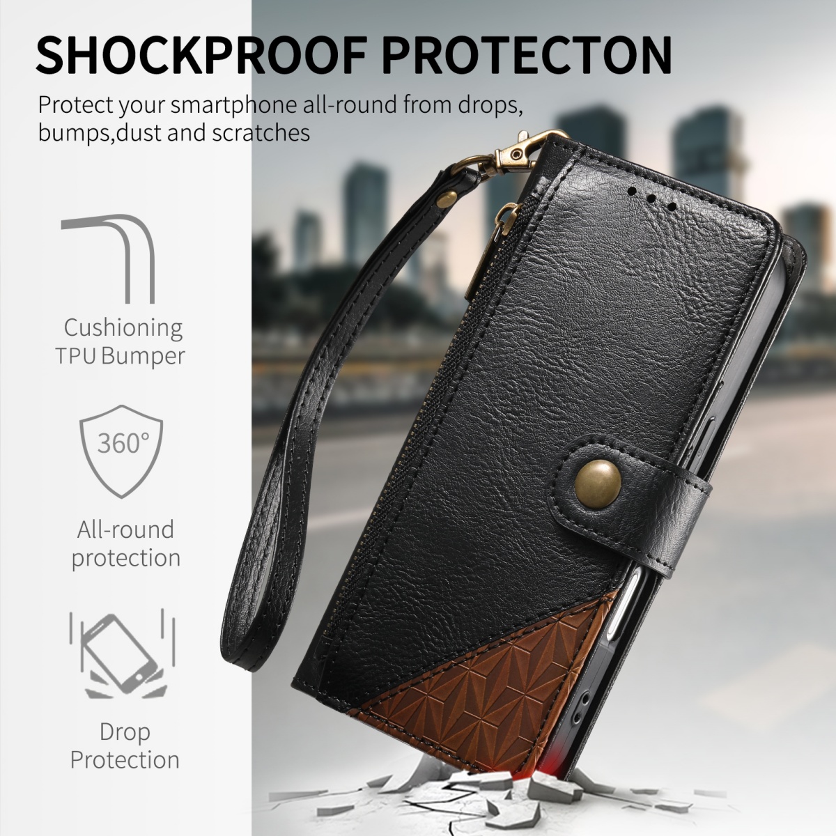 Etui na telefon z PU skóry z z – Flip Leather Case recenzja i cena